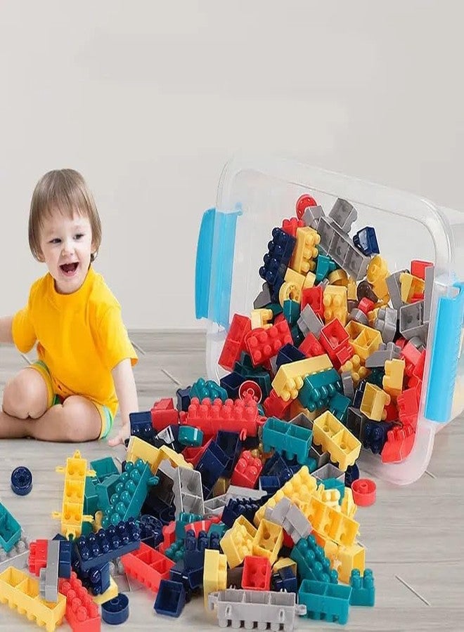 ARIZON ENTERPRISE Toy Building Blocks - Creative DIY Fun For Kids With Wheels - 100+ Pcs Educational Set In Multicolor (Storage Box Packing) - Image 1